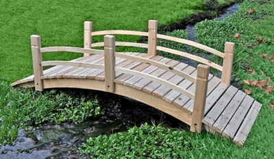 6 Foot Cedar Garden Bridge By Shine Company Inc.